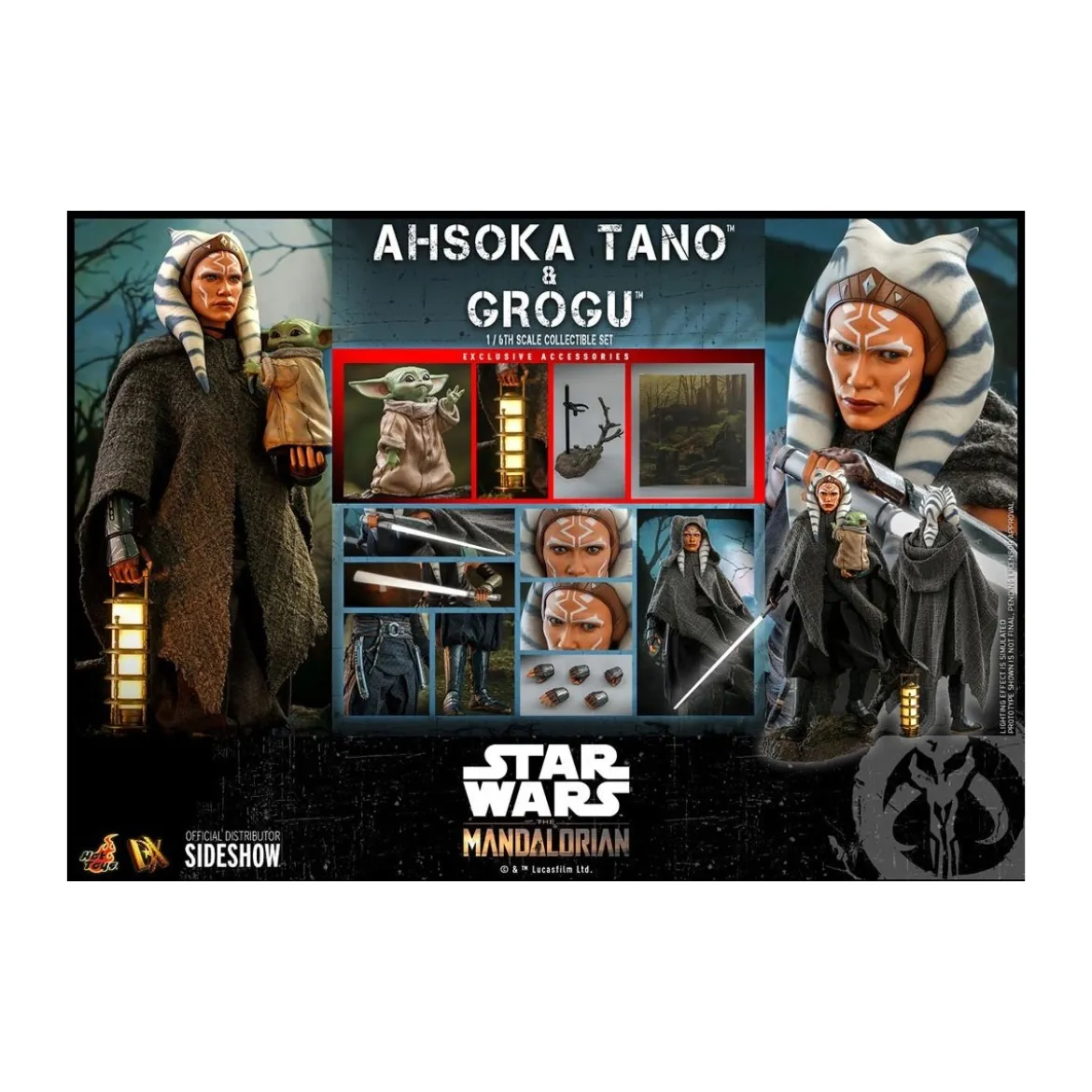 Hot Toys Star Wars - Ahsoka Tano & Grogu - The mandalorian 1/6