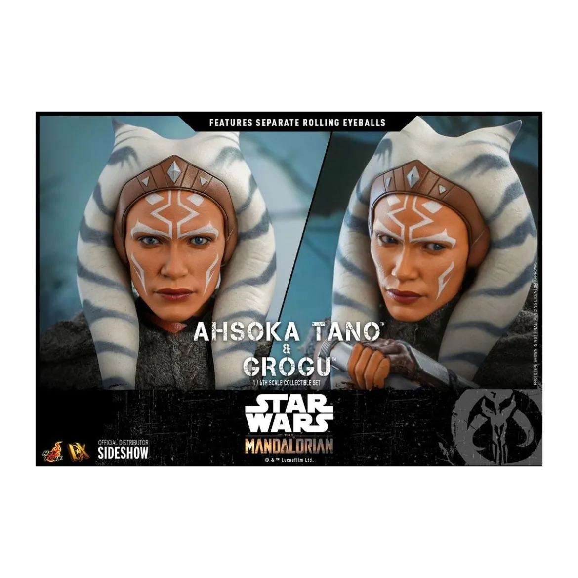 Hot Toys Star Wars - Ahsoka Tano & Grogu - The mandalorian 1/6