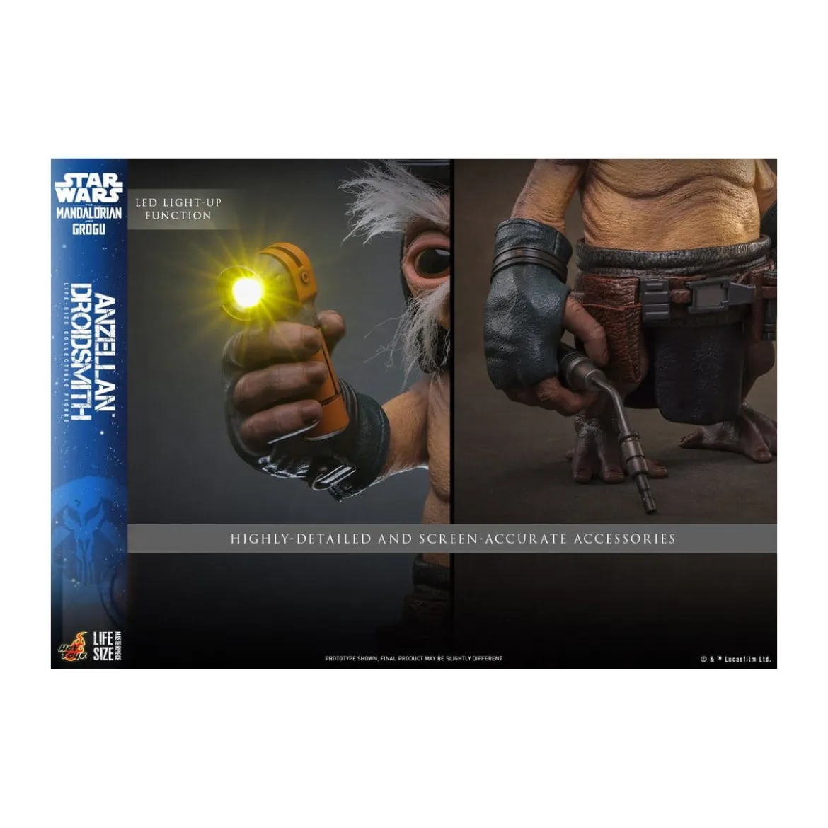 Hot toys Star Wars - Anzellan Droidsmith Life-Size Masterpiece Series - Star Wars: The Mandalorian & Grogu