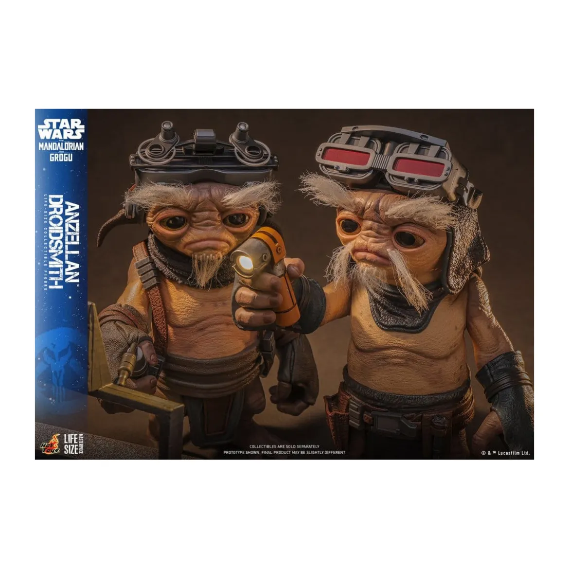 Hot toys Star Wars - Anzellan Droidsmith Life-Size Masterpiece Series - Star Wars: The Mandalorian & Grogu