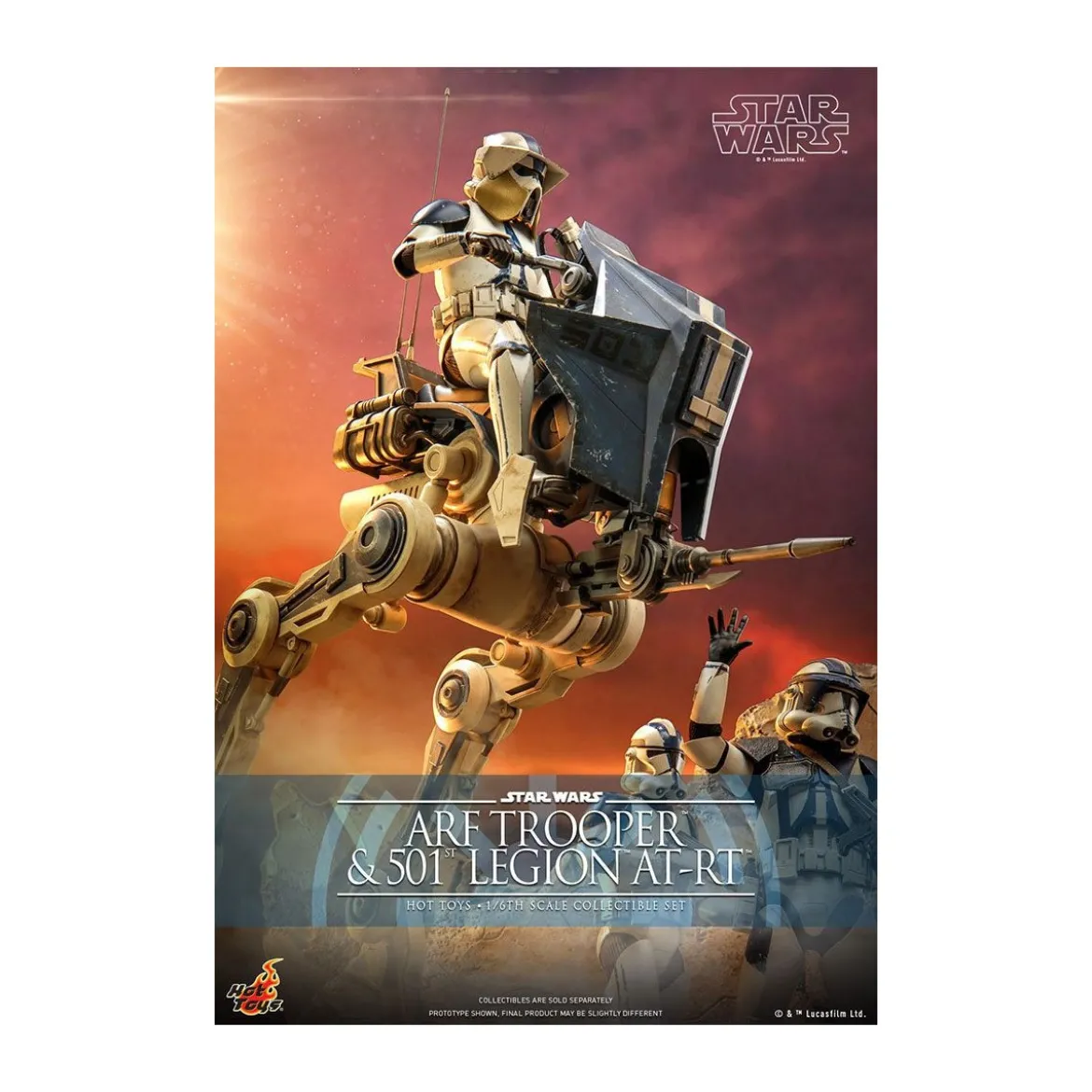 Hot Toys Star Wars - ARF Trooper & 501st Legion AT-RT - The Clone Wars 1/6