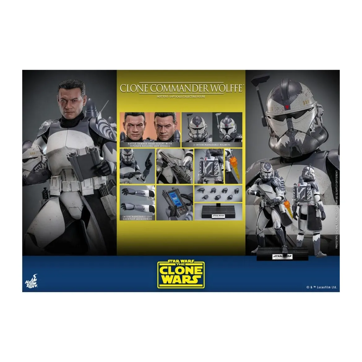 Hot Toys Star Wars - Clone Commander Wolffe - The Clone Wars 1/6