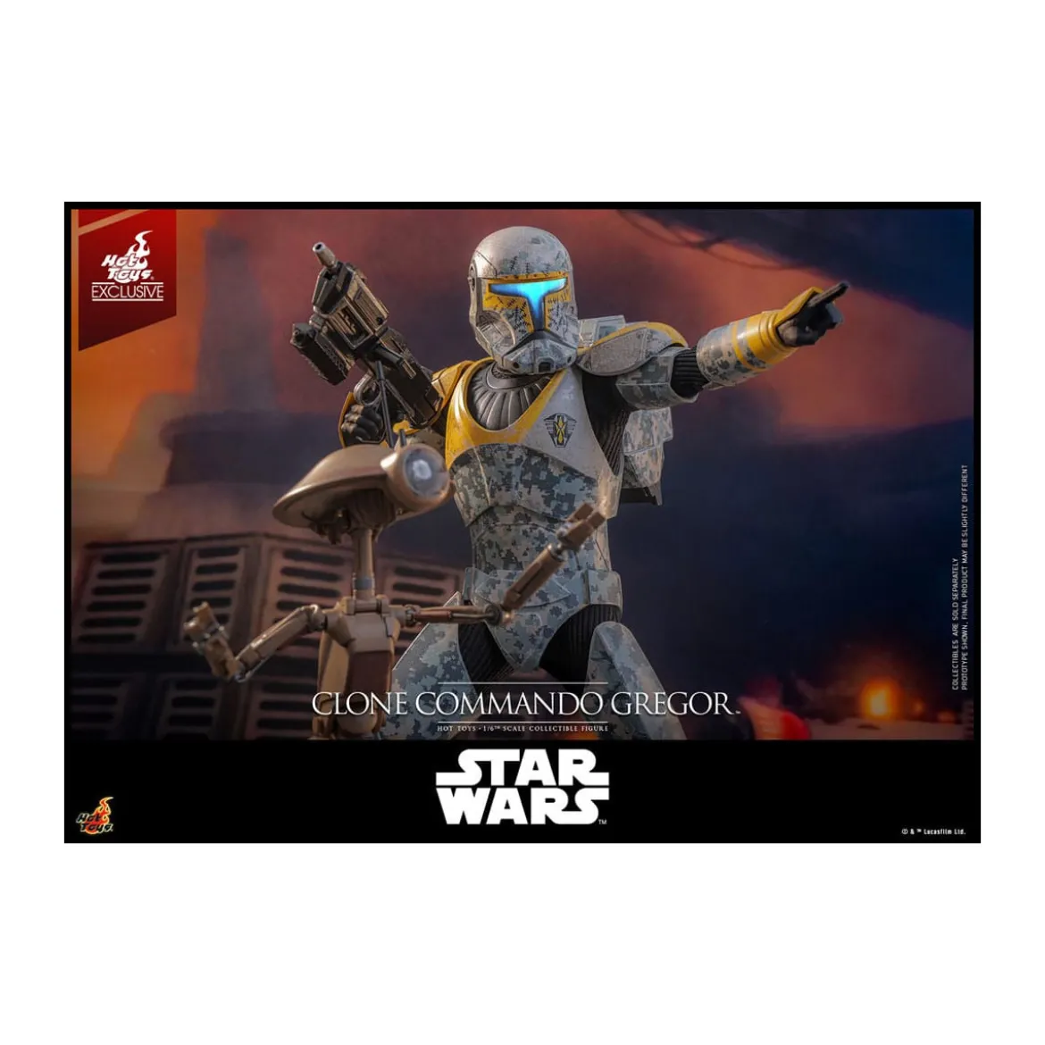 Hot Toys Star Wars - Clone Commando Gregor - The Clone Wars 1/6 Hot Toys Exclusive
