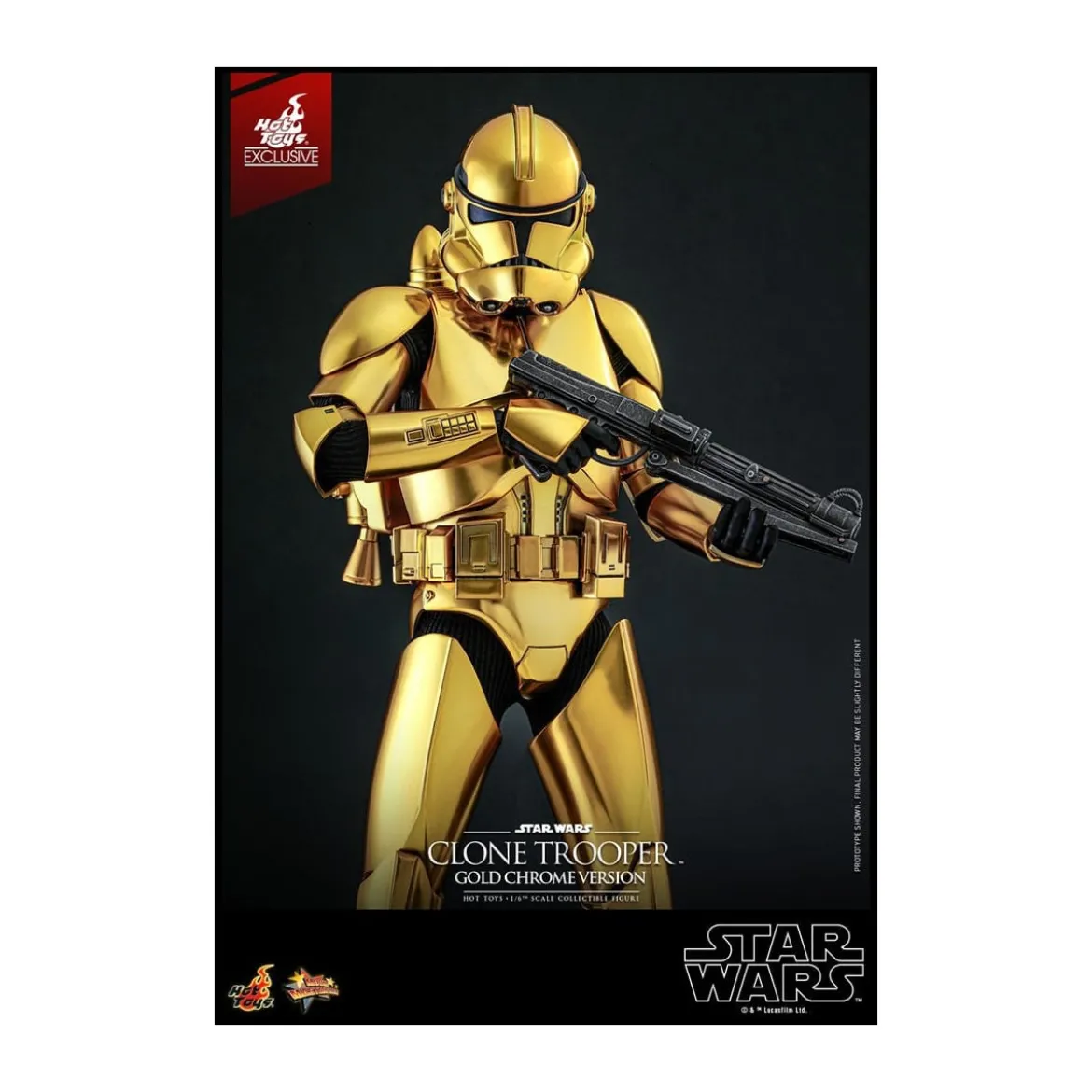 Hot toys Star Wars - Clone Trooper Gold Chrome Version 1/6 Toy Fair Exclusive