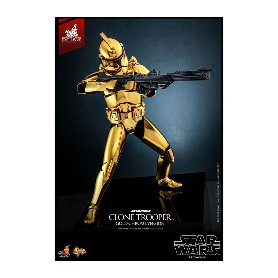 Hot toys Star Wars - Clone Trooper Gold Chrome Version 1/6 Toy Fair Exclusive