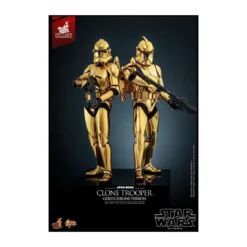 Hot toys Star Wars - Clone Trooper Gold Chrome Version 1/6 Toy Fair Exclusive
