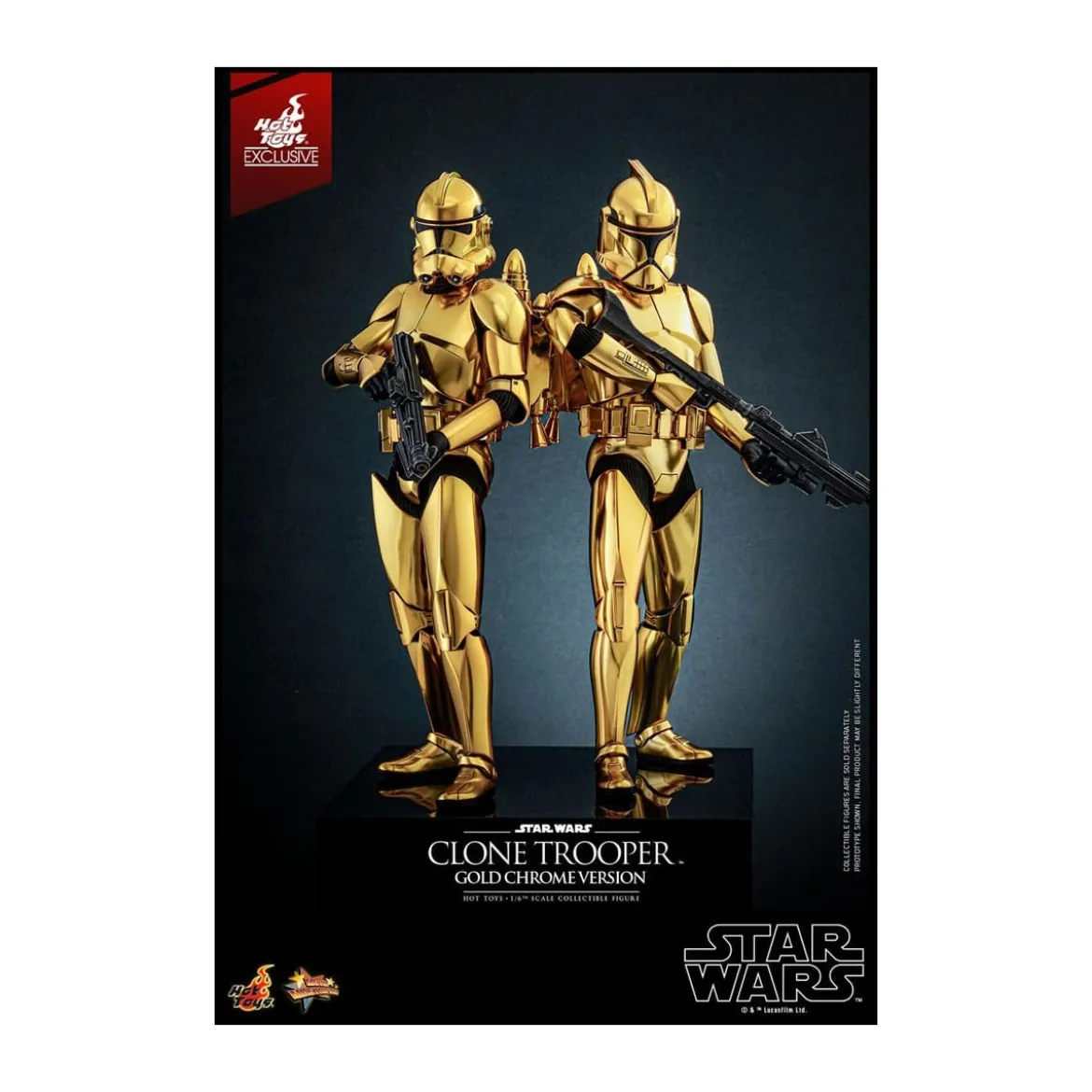 Hot toys Star Wars - Clone Trooper Gold Chrome Version 1/6 Toy Fair Exclusive