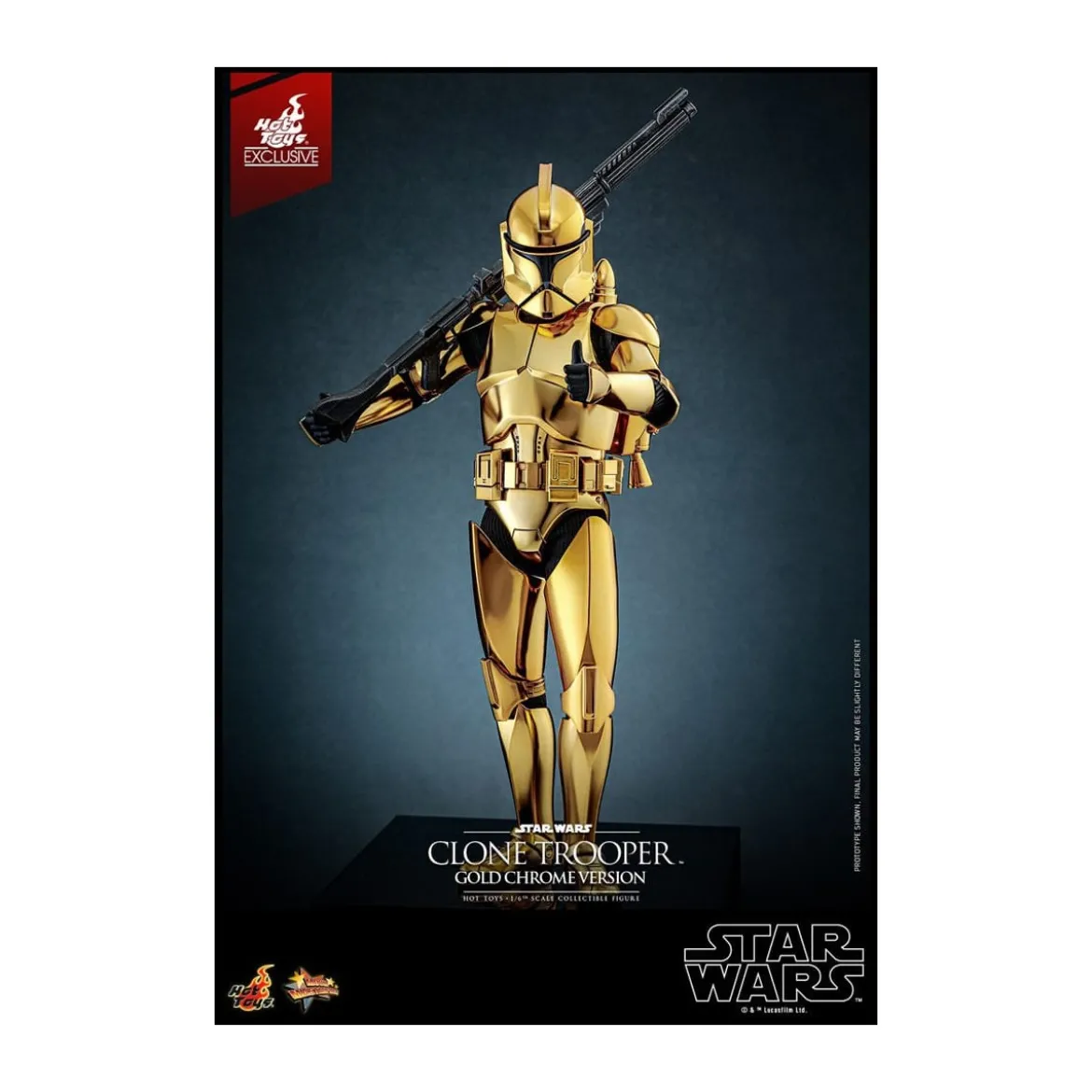 Hot toys Star Wars - Clone Trooper Gold Chrome Version 1/6 Toy Fair Exclusive