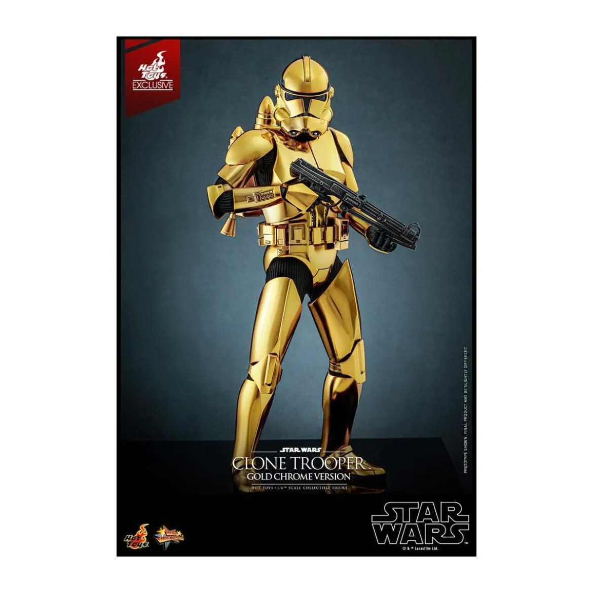 Hot toys Star Wars - Clone Trooper Gold Chrome Version 1/6 Toy Fair Exclusive