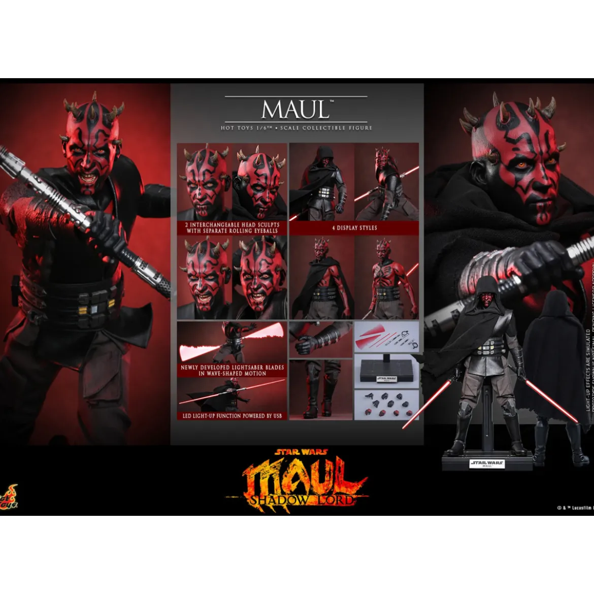 Hot Toys Star Wars - Darth Maul 1/6 TMS187 - Star Wars: Maul - Shadow Lord