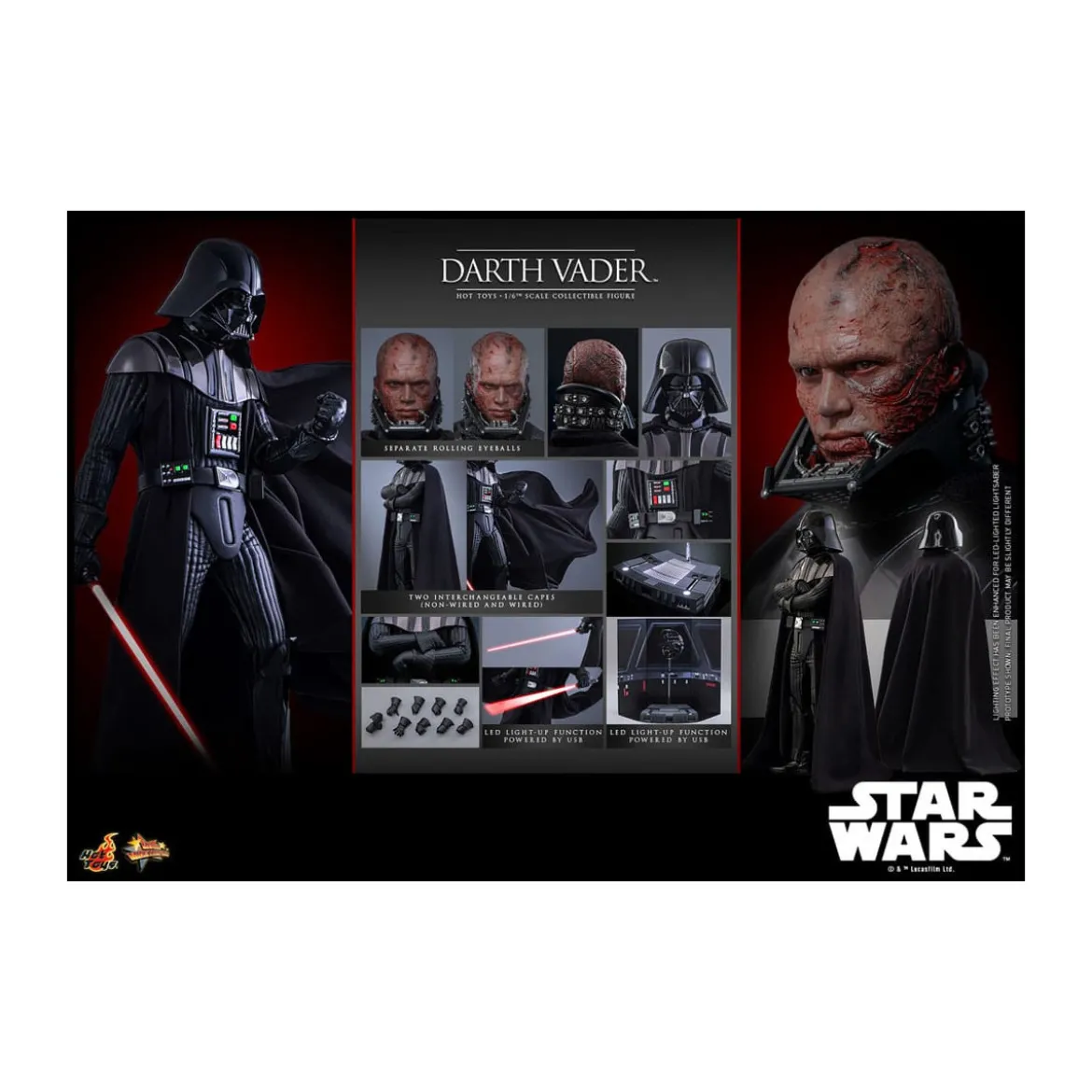 Hot toys Star Wars: Darth Vader MMS 1/6 - épisode III : La Revanche des Sith