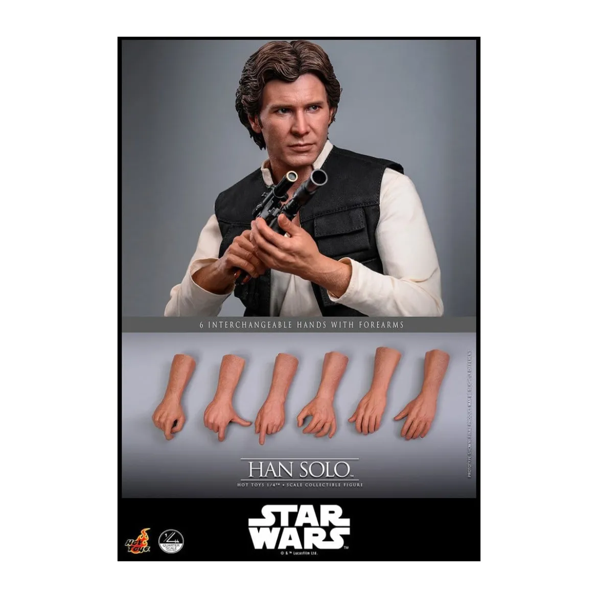 Hot Toys Star Wars Episode IV - Han Solo Movie Quarter Scale Collectible Figure