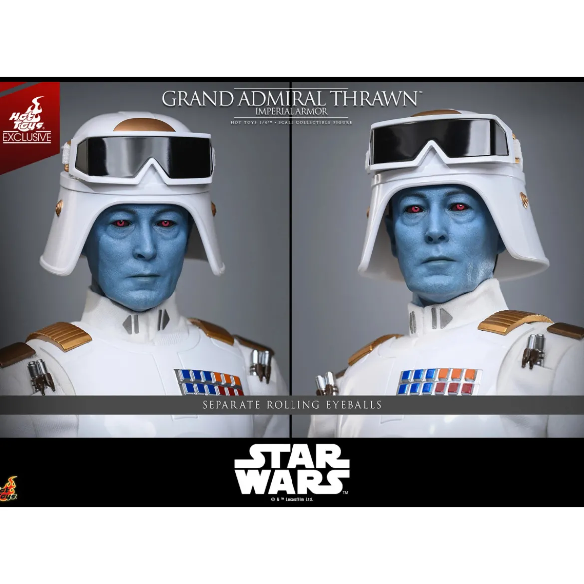 Hot Toys Star Wars - Grand Admiral Thrawn (Imperial Armor) 1/6 - Rebels - Hot Toys Exclusive - TMS169