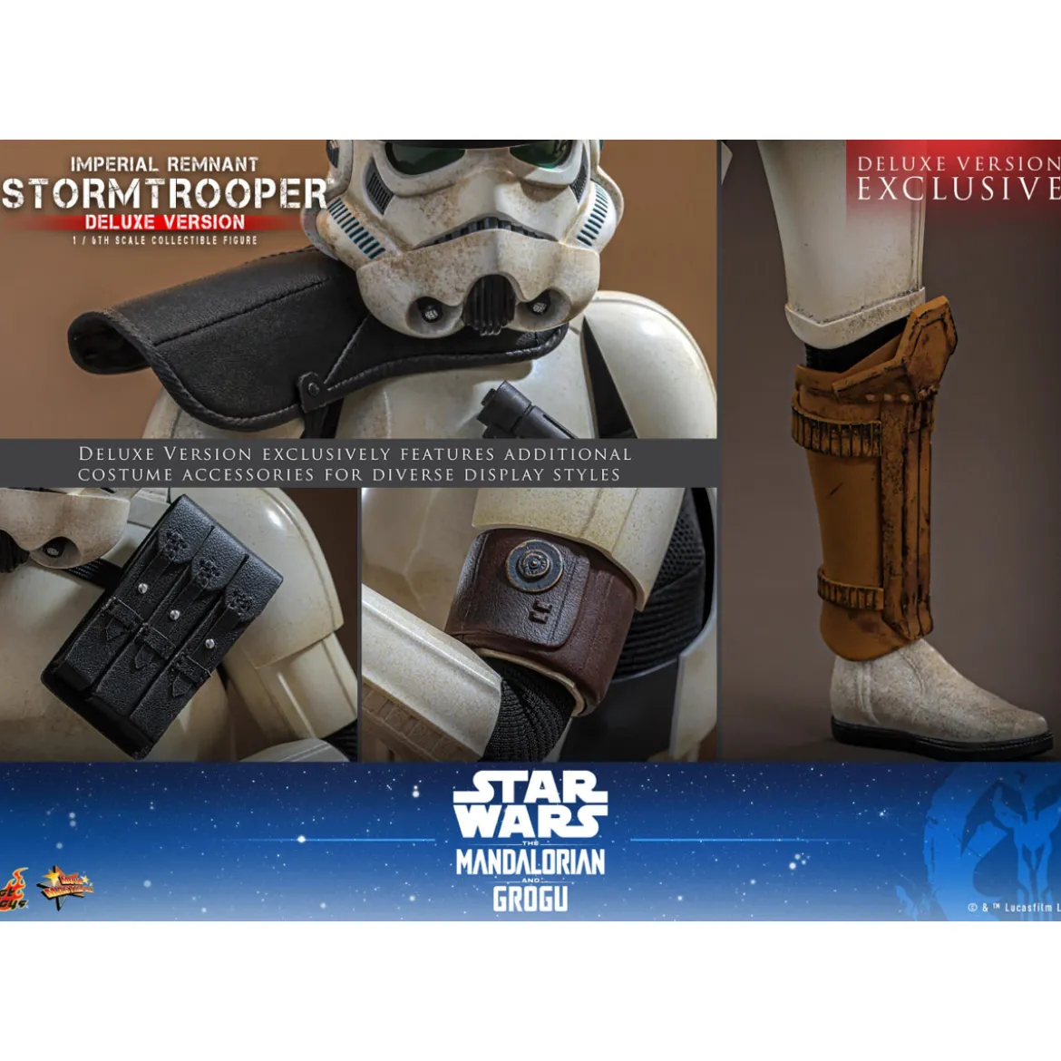 Hot Toys Star Wars - Imperial Remnant Stormtrooper Deluxe Version 1/6 MMS837 - Star Wars: The Mandalorian & Grogu