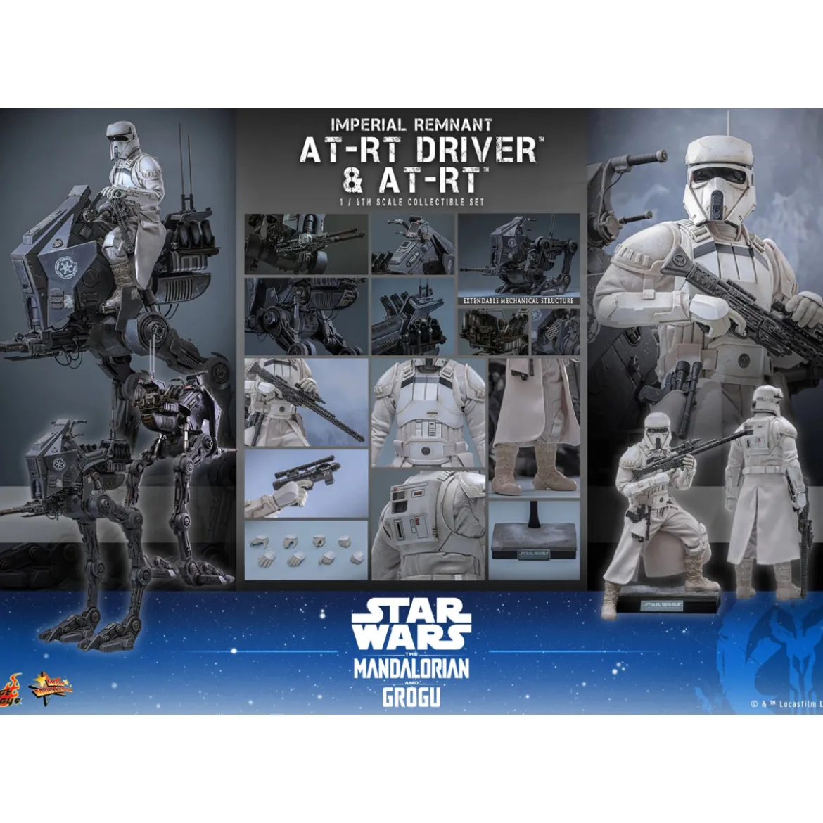 Hot Toys Star Wars - Imperial Remnant AT-RT Driver & AT-RT 60 MMS 1/6 - Star Wars: The Mandalorian & Grogu