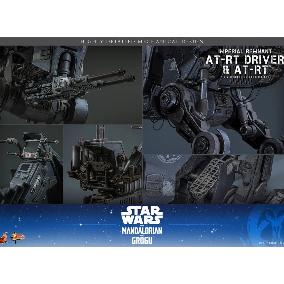 Hot Toys Star Wars - Imperial Remnant AT-RT Driver & AT-RT 60 MMS 1/6 - Star Wars: The Mandalorian & Grogu