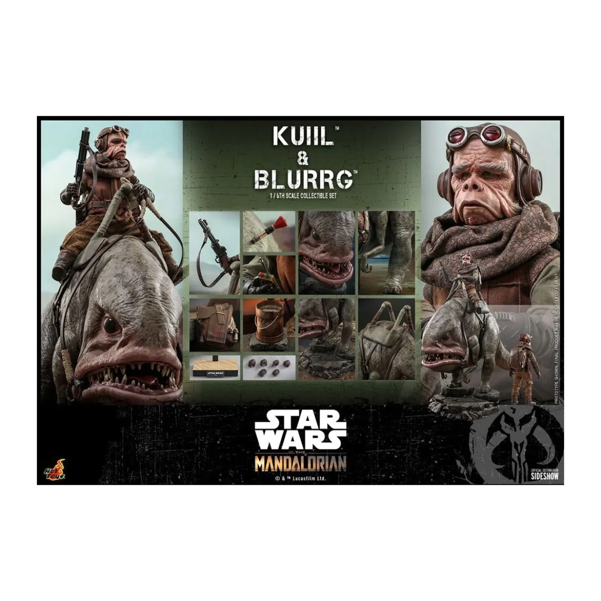 Hot Toys Star Wars - Kuiil and Blurrg - The Mandalorian