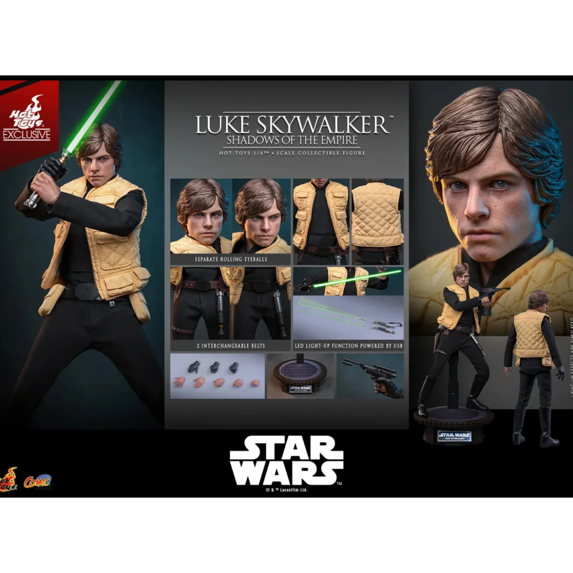 Hot Toys Star Wars - Luke Skywalker (Shadows of the Empire) 1/6 - Hot Toys Exclusive
