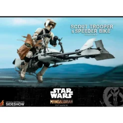 Hot Toys Star Wars Mandalorian Scout Trooper et speeder Bike TMS017