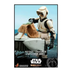 Hot Toys Star Wars Mandalorian Scout Trooper et speeder Bike TMS017