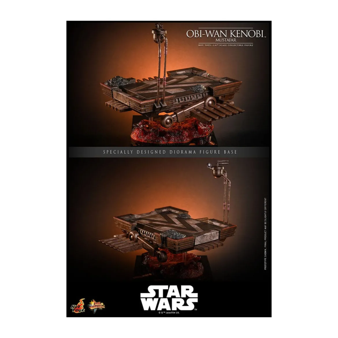 Hot toys Star Wars: Obi-Wan Kenobi (Mustafar) 1/6 - épisode III : La Revanche des Sith
