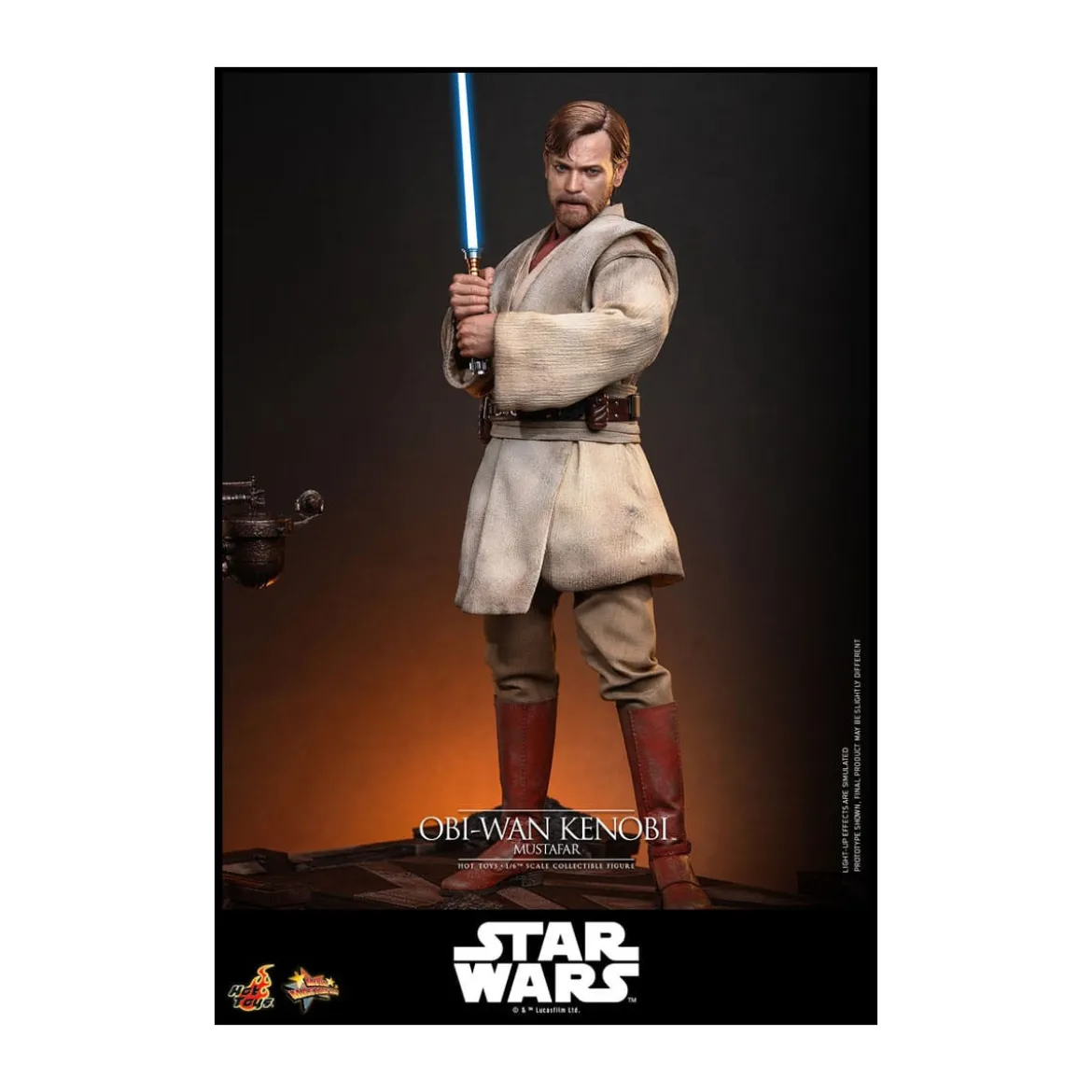 Hot toys Star Wars: Obi-Wan Kenobi (Mustafar) 1/6 - épisode III : La Revanche des Sith