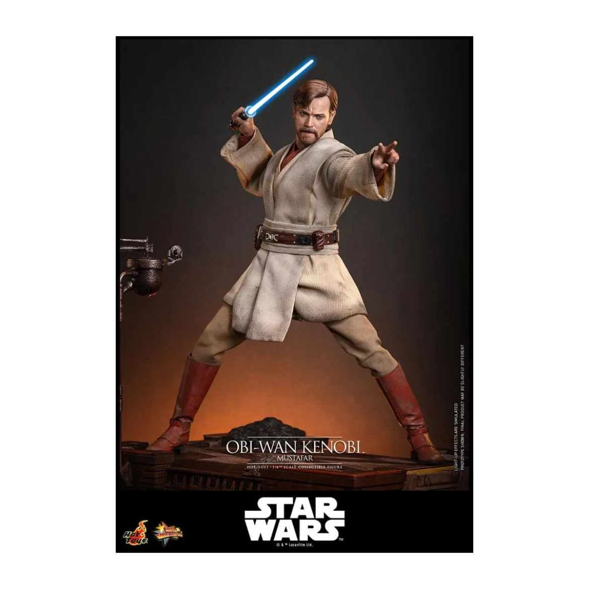 Hot toys Star Wars: Obi-Wan Kenobi (Mustafar) 1/6 - épisode III : La Revanche des Sith