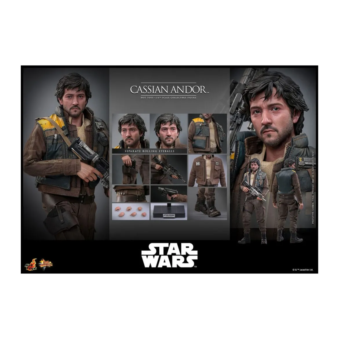 Hot Toys Star Wars Rogue One - CASSIAN ANDOR MMS 1/6