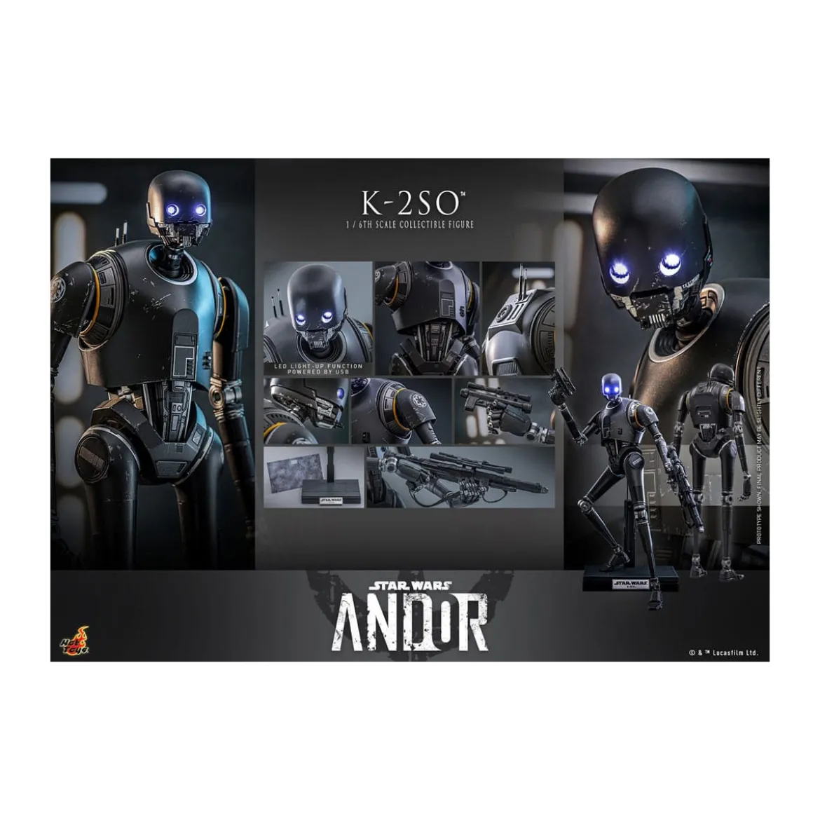 Hot Toys Star Wars Rogue One - CASSIAN ANDOR MMS 1/6