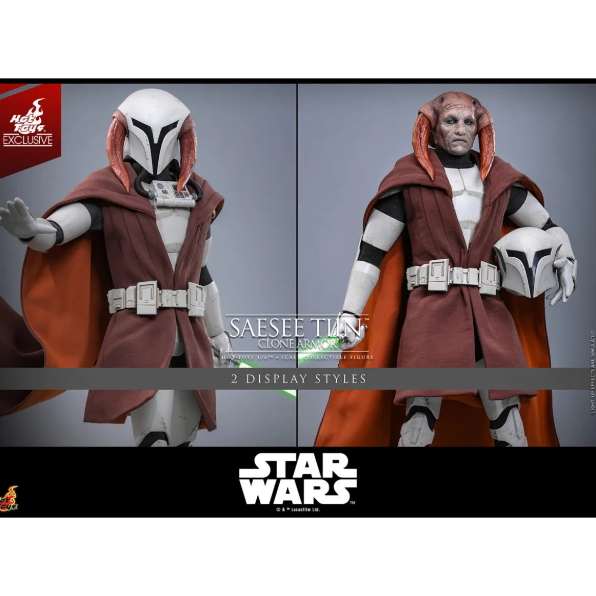 Hot Toys Star Wars - Saesee Tiin (Clone Armor) TMS 1/6 - The Clone Wars Hot Toys Exclusive