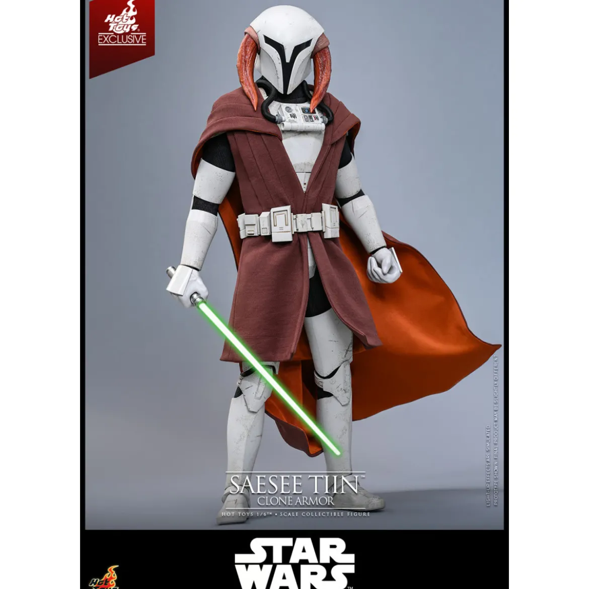 Hot Toys Star Wars - Saesee Tiin (Clone Armor) TMS 1/6 - The Clone Wars Hot Toys Exclusive