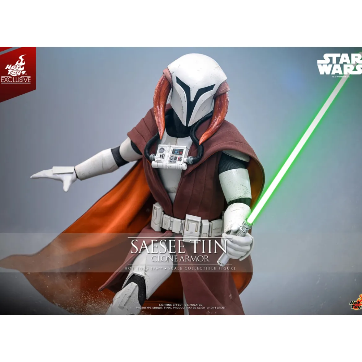Hot Toys Star Wars - Saesee Tiin (Clone Armor) TMS 1/6 - The Clone Wars Hot Toys Exclusive