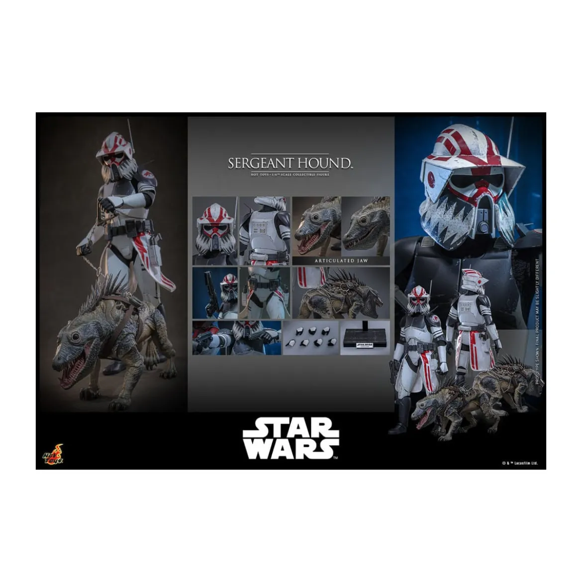 Hot Toys Star Wars - Sergeant Hound - The Clone Wars 1/6