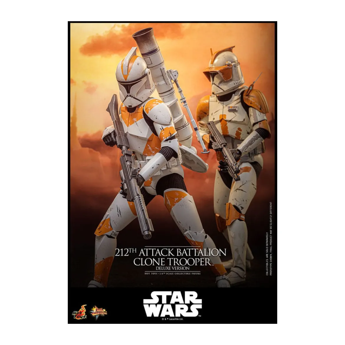 Hot Toys Star Wars - 212th Attack Battalion Clone Trooper Deluxe Version - The Clone Wars 1/6