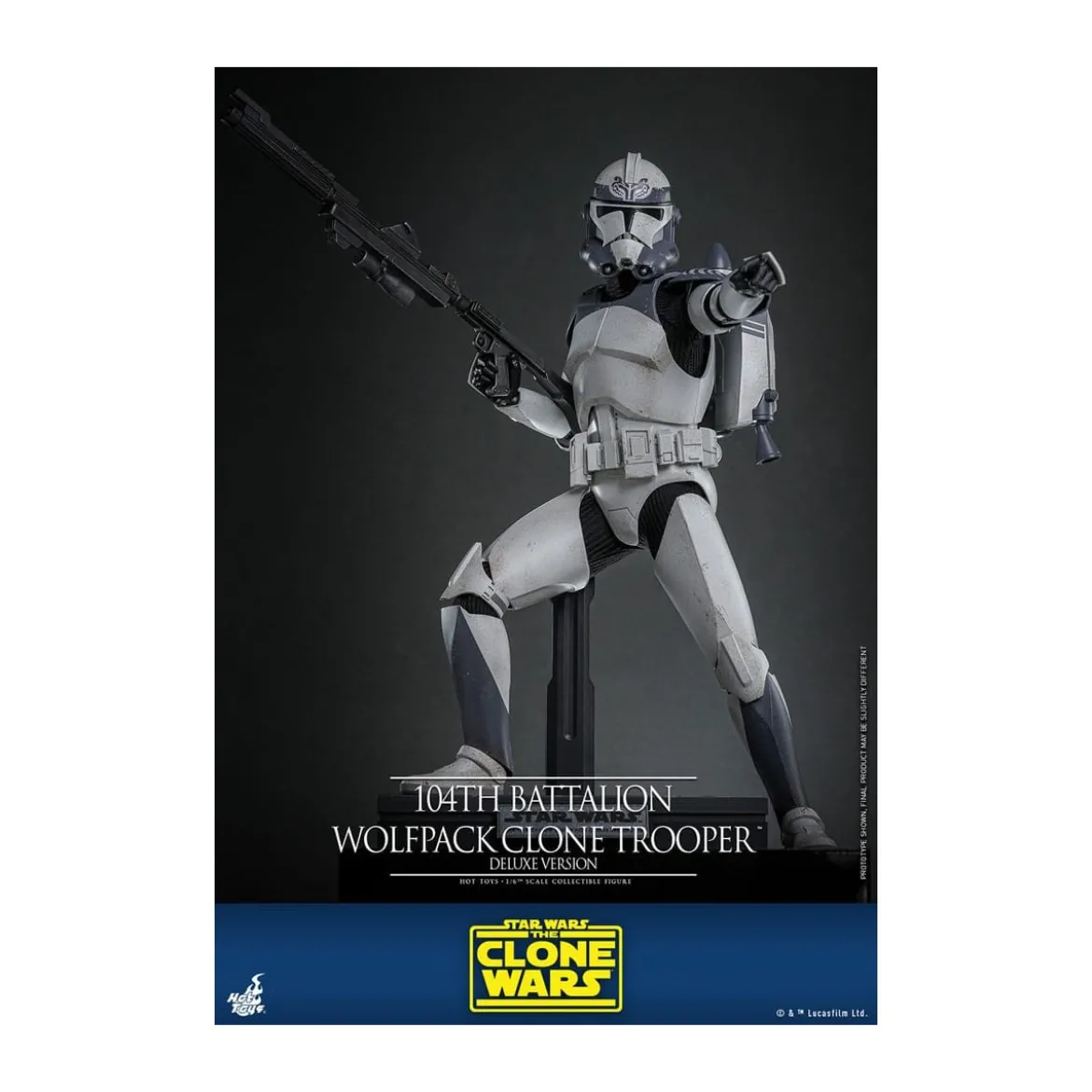 Hot Toys Star Wars - 104th Battalion Wolfpack Clone Trooper Deluxe Version - The Clone Wars 1/6