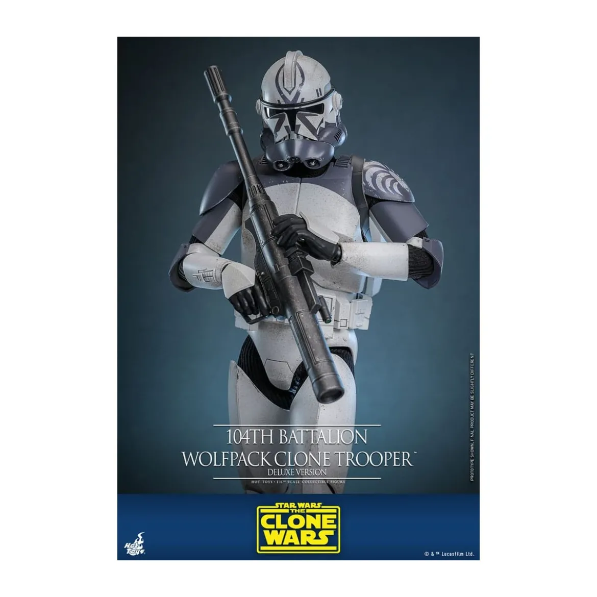 Hot Toys Star Wars - 104th Battalion Wolfpack Clone Trooper Deluxe Version - The Clone Wars 1/6