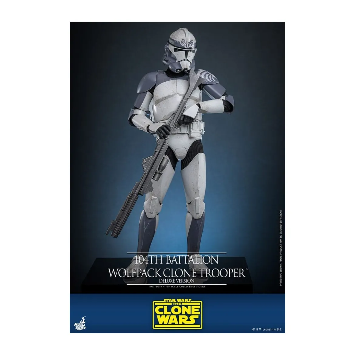 Hot Toys Star Wars - 104th Battalion Wolfpack Clone Trooper Deluxe Version - The Clone Wars 1/6