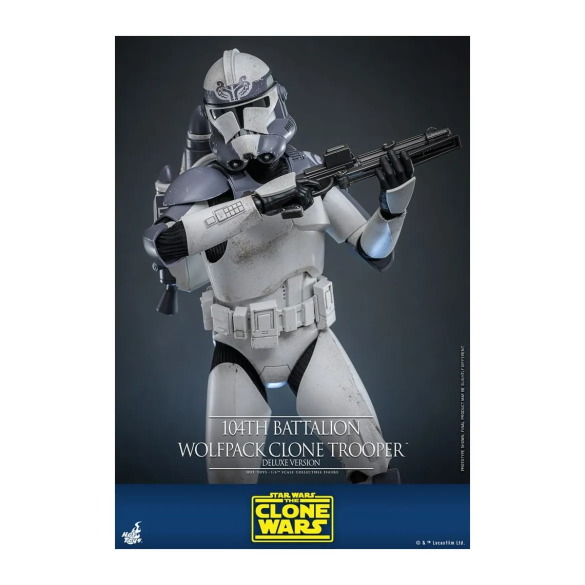 Hot Toys Star Wars - 104th Battalion Wolfpack Clone Trooper Deluxe Version - The Clone Wars 1/6