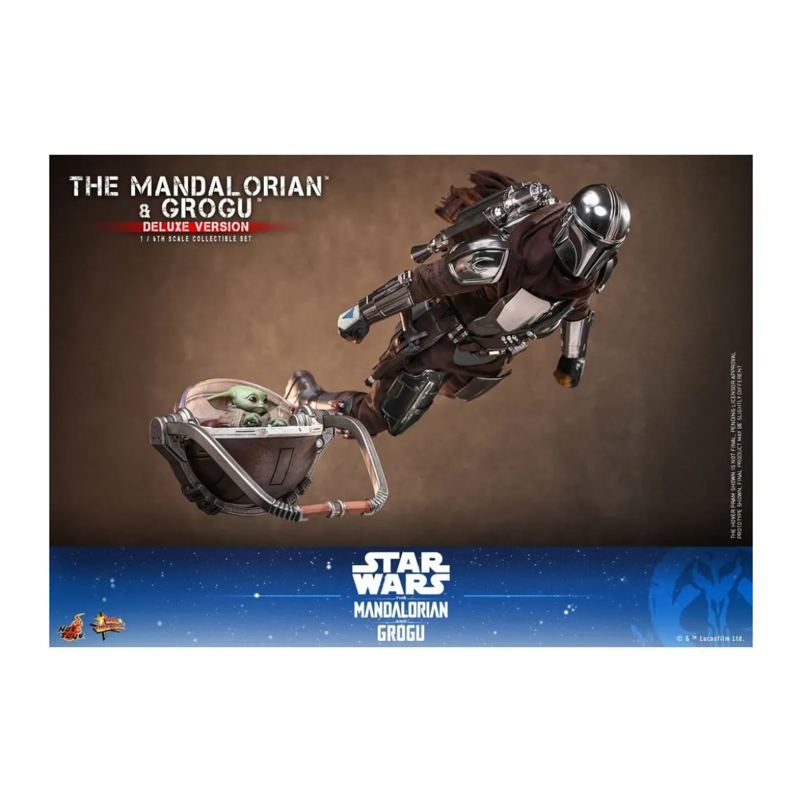 Hot Toys Star Wars - The Mandalorian and Grogu (Deluxe Version) MMS 1/6 - Star Wars: The Mandalorian & Grogu