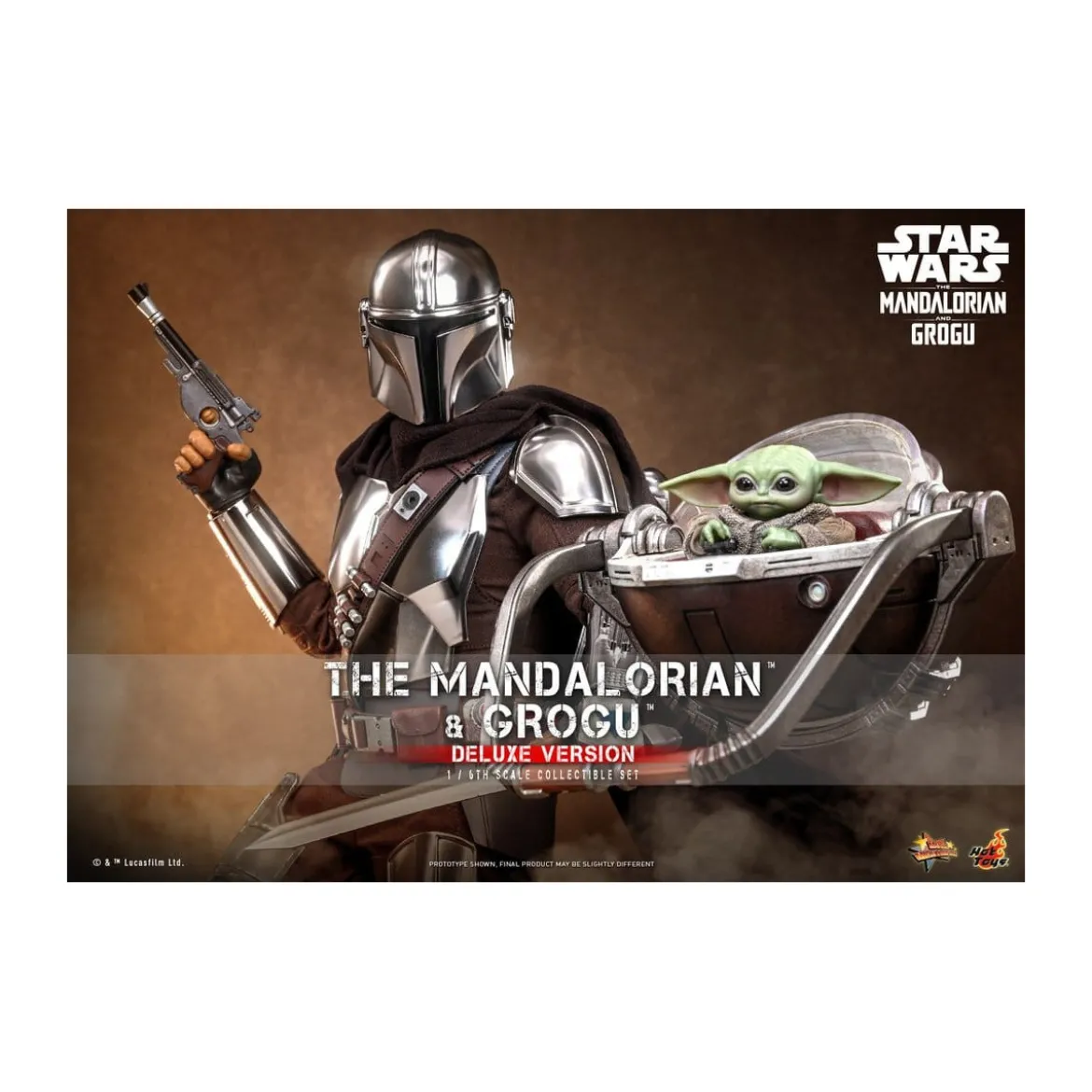 Hot Toys Star Wars - The Mandalorian and Grogu (Deluxe Version) MMS 1/6 - Star Wars: The Mandalorian & Grogu
