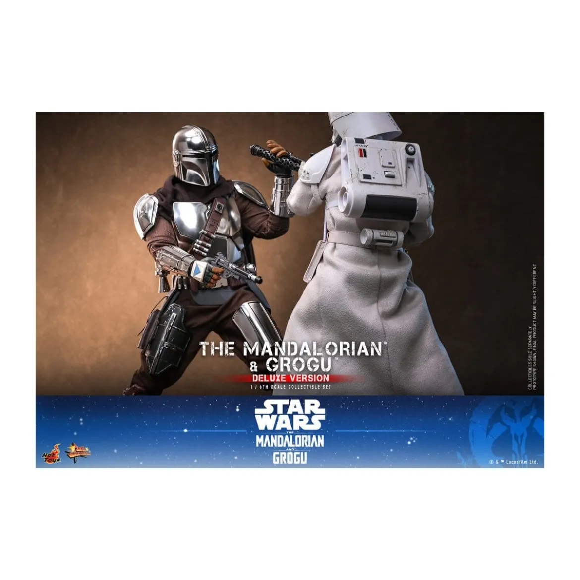Hot Toys Star Wars - The Mandalorian and Grogu (Deluxe Version) MMS 1/6 - Star Wars: The Mandalorian & Grogu