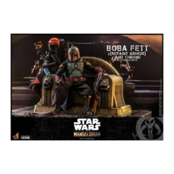Hot Toys Star Wars The Mandalorian - Boba Fett (Repaint Armor) and Throne 1/6 TMS056