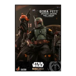 Hot Toys Star Wars The Mandalorian - Boba Fett (Repaint Armor) and Throne 1/6 TMS056