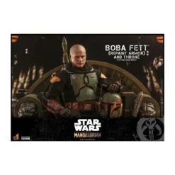 Hot Toys Star Wars The Mandalorian - Boba Fett (Repaint Armor) and Throne 1/6 TMS056