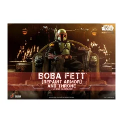 Hot Toys Star Wars The Mandalorian - Boba Fett (Repaint Armor) and Throne 1/6 TMS056