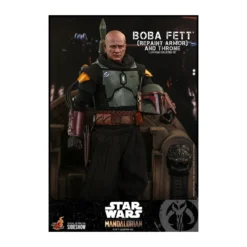 Hot Toys Star Wars The Mandalorian - Boba Fett (Repaint Armor) and Throne 1/6 TMS056