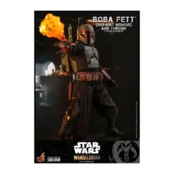 Hot Toys Star Wars The Mandalorian - Boba Fett (Repaint Armor) and Throne 1/6 TMS056