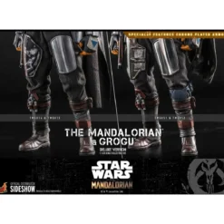 Hot Toys Star Wars The Mandalorian pack 2 figurines 1/6 The Mandalorian & Grogu Deluxe Version