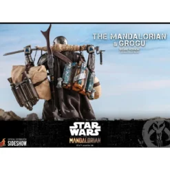Hot Toys Star Wars The Mandalorian pack 2 figurines 1/6 The Mandalorian & Grogu Deluxe Version