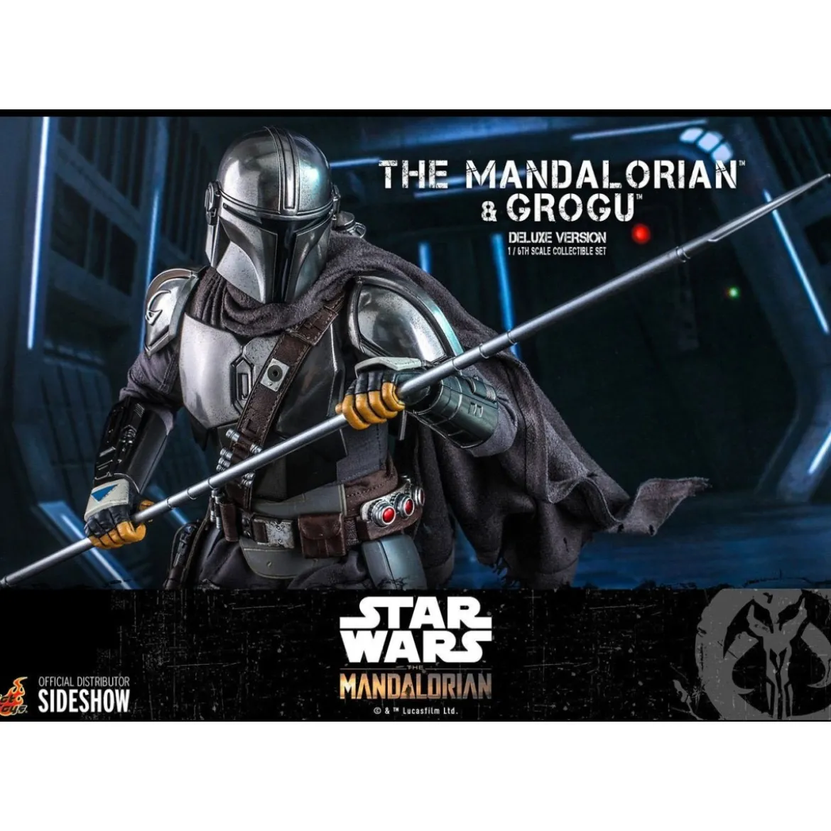 Hot Toys Star Wars The Mandalorian pack 2 figurines 1/6 The Mandalorian & Grogu Deluxe Version